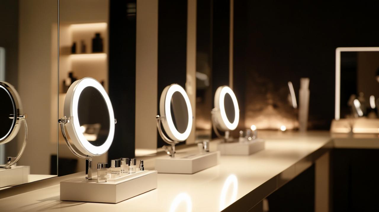 ¿Qué espejo de aumento iluminado elegir para mantener organizados tus productos de maquillaje?